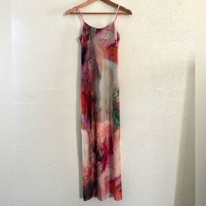 NWT COMMENSE Dress Small Mesh Floral Whimsical Fairy